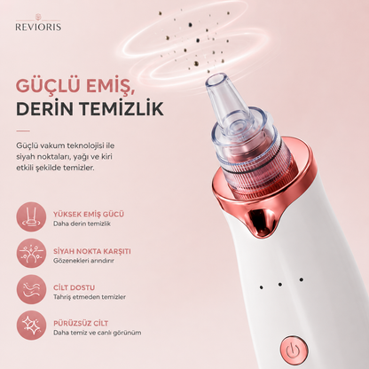 REVIORIS® Profesyonel Siyah Nokta Temizleme Cihazı - Güçlü Vakum Teknolojisi