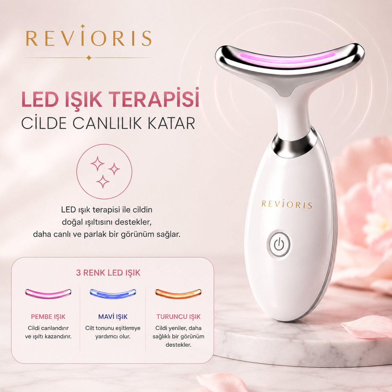 REVIORIS 5'i 1 Arada Profesyonel Cilt Bakım Cihazı