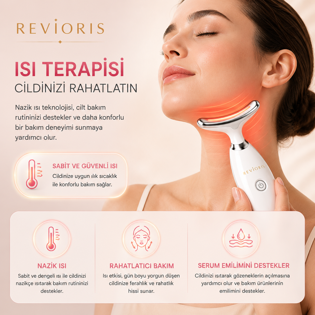 REVIORIS 5'i 1 Arada Profesyonel Cilt Bakım Cihazı